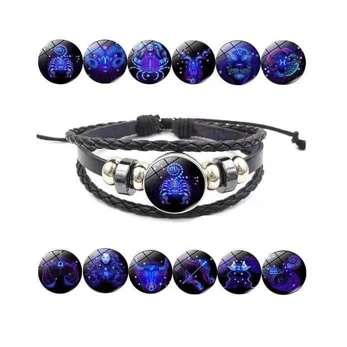 Zodiac Constellation Leather Adjustable Bracelet - 50% OFF Today🔥